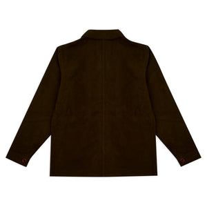Burrows & Hare Luxury Heavyweight Moleskin Workwear Jacket - Brown - Burrows and Hare