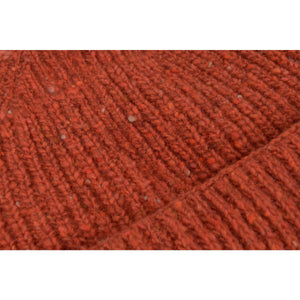 Burrows & Hare Merino Donegal Wool Beanie Hat - Orange - Burrows and Hare