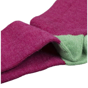 Burrows & Hare Alpaca Socks - Raspberry - Burrows and Hare