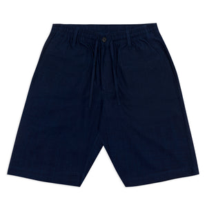 Kardo Sid Drawstring Shorts - Indigo - Burrows and Hare
