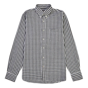 Burrows & Hare Gingham Button Down Shirt - Black - Burrows and Hare