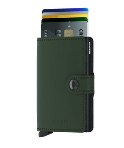 SECRID RFID Miniwallet - Matte Green - Burrows and Hare