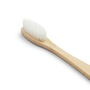 Bamboo Toothbrush - White - Burrows and Hare