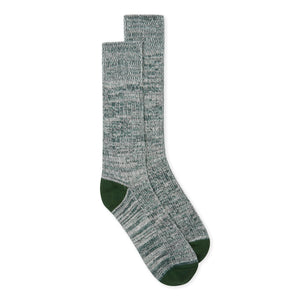 Burrows and Hare Woven Socks - Green & Grey - Burrows and Hare