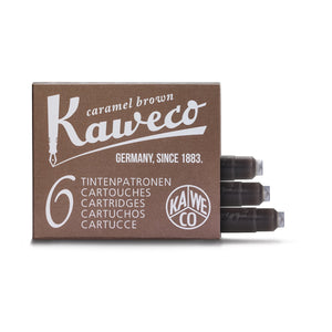 Kaweco Ink Cartridges (6-Pack) - Caramel Brown - Burrows and Hare