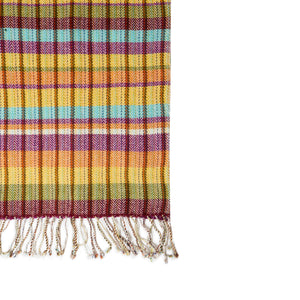 Burrows & Hare Cashmere & Merino Wool Scarf - Stitched Multi - Burrows and Hare