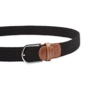Burrows & Hare One Size Woven Cotton Belt - Black - Burrows and Hare