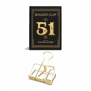 Tools to Liveby 51mm Paper Clips - Gold - Burrows and Hare