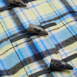 Burrows & Hare Women’s Duffle Coat - Blue Tartan - Burrows and Hare