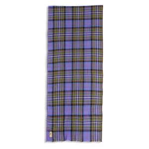 Burrows & Hare Cashmere & Merino Wool Scarf - Tartan Lilac - Burrows and Hare
