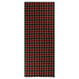 Burrows & Hare Cashmere & Merino Wool Scarf - Tartan Green - Burrows and Hare