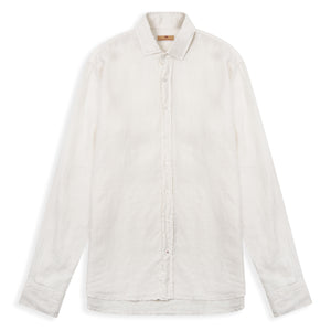 Burrows and Hare Linen Shirt - Ecru - Burrows and Hare