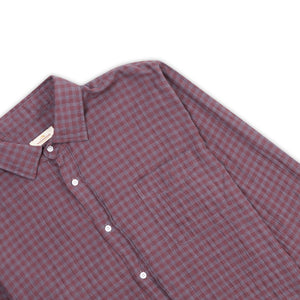 Burrows & Hare Burgundy Gingham Shirt - Burrows and Hare