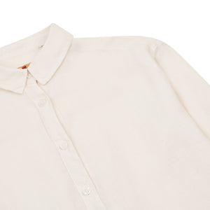 Burrows & Hare Women’s Linen Shirt - Ecru - Burrows and Hare