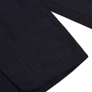 Burrows & Hare Linen  Blazer - Indigo - Burrows and Hare