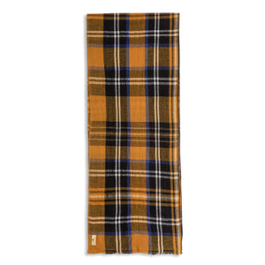 Burrows & Hare Cashmere & Merino Wool Scarf - Tartan Yellow - Burrows and Hare
