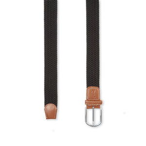 Burrows & Hare One Size Woven Cotton Belt - Black - Burrows and Hare