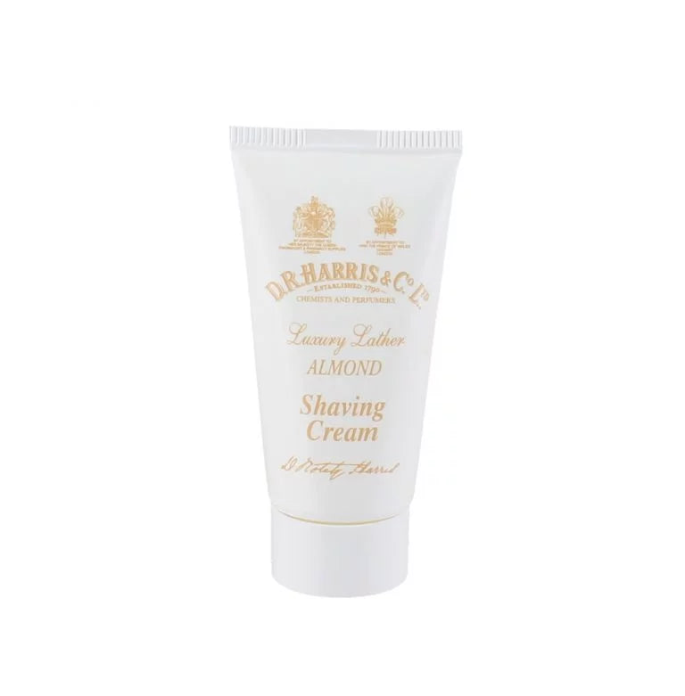 D.R. Harris & Co. Travel Size Shaving Cream Tube - Almond - Burrows and Hare