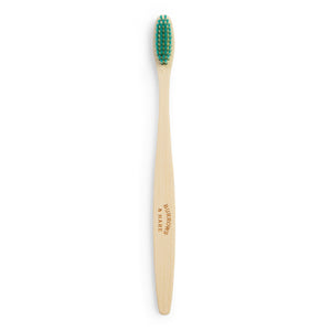 Bamboo Toothbrush - Green - Burrows and Hare