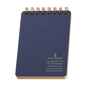 Kleid Kraft Paper Ring Work Memo - Navy - Burrows and Hare