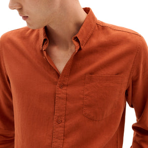 Thinking Mu Hemp Ant Shirt - Clay Red