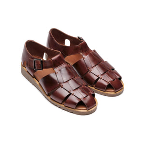 Paraboot Pacific Sandal - Vegetal Marron - Burrows and Hare