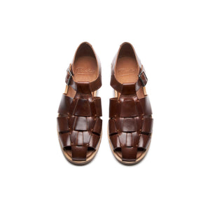 Paraboot Pacific Sandal - Vegetal Marron - Burrows and Hare